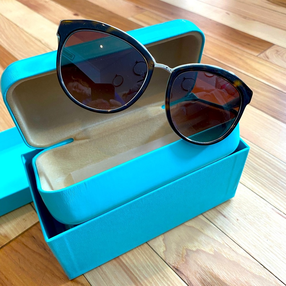 Tiffany & Company 1837 sunglasses tortoise and blue